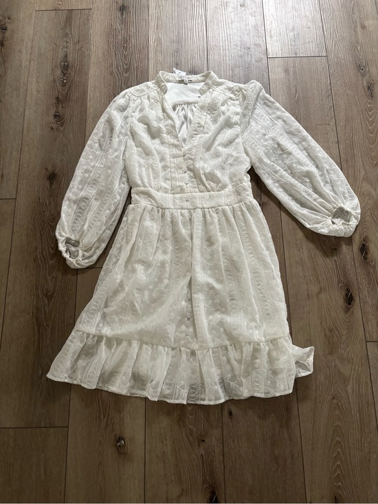 Baltic Born Dresses & Skirts - Baltic Born Harmony Embossed Mini Dress Off White nwt size small